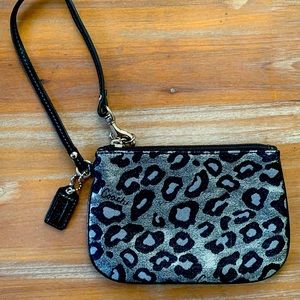 Coach Leopard Print Wristlet